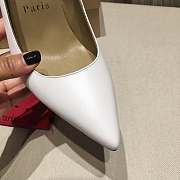 CHRISTINA LOUBOUTIN HEELS IN WHITE CL-01 - 5