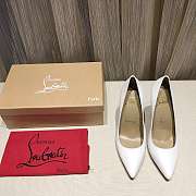 CHRISTINA LOUBOUTIN HEELS IN WHITE CL-01 - 4