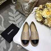  CHANEL ESPADRILLES LIGHT BEIGE FLAT C-01 - 1