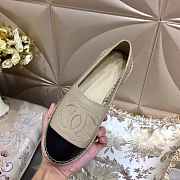  CHANEL ESPADRILLES LIGHT BEIGE FLAT C-01 - 5