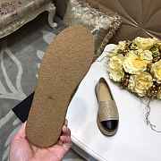  CHANEL ESPADRILLES LIGHT BEIGE FLAT C-01 - 4
