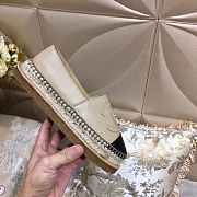 CHANEL ESPADRILLES LIGHT BEIGE FLAT C-01 - 3