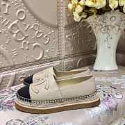  CHANEL ESPADRILLES LIGHT BEIGE FLAT C-01 - 2