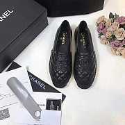 CHANEL LAMBSKIN FLAT BLACK C-01 - 1