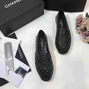 CHANEL LAMBSKIN FLAT BLACK C-01 - 5
