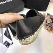 CHANEL LAMBSKIN FLAT BLACK C-01 - 3
