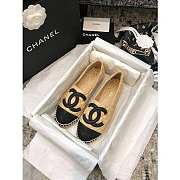 CHANEL FLAT BLACK & BEIGE C-01 - 1