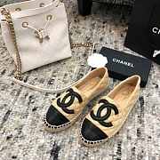 CHANEL FLAT BLACK & BEIGE C-01 - 6