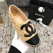 CHANEL FLAT BLACK & BEIGE C-01 - 5
