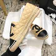 CHANEL FLAT BLACK & BEIGE C-01 - 4
