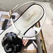 CHANEL CAMELLIA SANDALS WHITE C-02 - 5