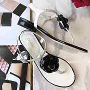CHANEL CAMELLIA SANDALS WHITE C-02 - 2