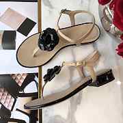 CHANEL CAMELLIA SANDALS BEIGE C-02 - 2