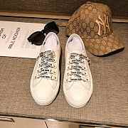 DIOR WHITE CANVAS SNEAKERS D-04 - 1