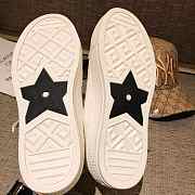 DIOR WHITE CANVAS SNEAKERS D-04 - 5