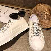 DIOR WHITE CANVAS SNEAKERS D-04 - 4