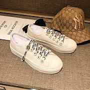 DIOR WHITE CANVAS SNEAKERS D-04 - 3