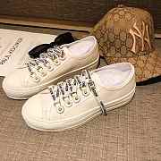 DIOR WHITE CANVAS SNEAKERS D-04 - 2