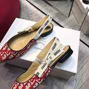 DIOR 19SS CD RED FLAT SHOES D-09 - 4