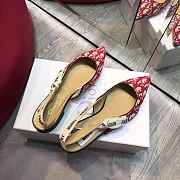 DIOR 19SS CD RED FLAT SHOES D-09 - 6