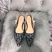DIOR 19SS CD BLACK FLAT SHOES D-09 - 1