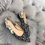 DIOR 19SS CD BLACK FLAT SHOES D-09 - 2