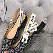 DIOR 19SS CD BLACK FLAT SHOES D-09 - 3