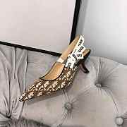 DIOR 19SS CD YELLOW MID HEEL D-10 - 4