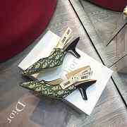 DIOR 19SS CD GREEN MID HEEL D-10 - 6