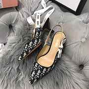 DIOR 19SS CD BLACK MID HEEL D-10 - 1