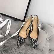 DIOR 19SS CD BLACK MID HEEL D-10 - 5