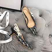 DIOR 19SS CD BLACK MID HEEL D-10 - 2