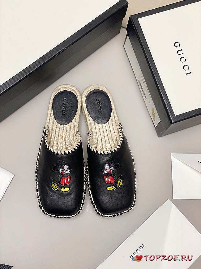 GUCCI SLIPPERS MICKEY BLACK G-01 - 1