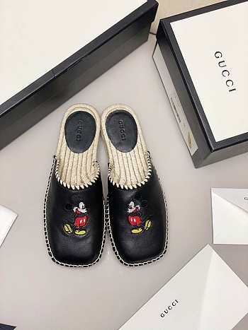 GUCCI SLIPPERS MICKEY BLACK G-01