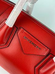 GIVENCHY SMALL ANTIGONA SOFT IN SMOOTH LEATHER RED BB50F3 SIZE 30 CM - 6
