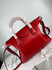 GIVENCHY SMALL ANTIGONA SOFT IN SMOOTH LEATHER RED BB50F3 SIZE 30 CM - 5