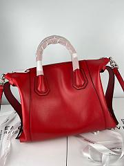 GIVENCHY SMALL ANTIGONA SOFT IN SMOOTH LEATHER RED BB50F3 SIZE 30 CM - 2