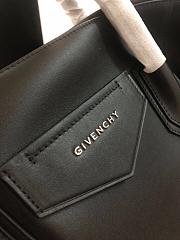 GIVENCHY MEDIUM ANTIGONA SOFT BAG IN SMOOTH LEATHER BLACK BB50F2 SIZE 45 CM - 6