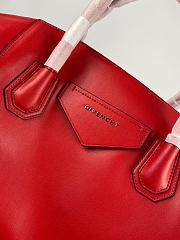 GIVENCHY MEDIUM ANTIGONA SOFT BAG IN SMOOTH LEATHER RED BB50F2 SIZE 45 CM - 6