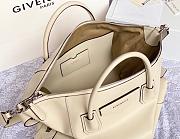 GIVENCHY MEDIUM ANTIGONA SOFT BAG IN SMOOTH LEATHER CREAM BB50F2 SIZE 45 CM - 5