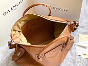 GIVENCHY MEDIUM ANTIGONA SOFT BAG IN SMOOTH LEATHER BROWN BB50F2 SIZE 45 CM - 3