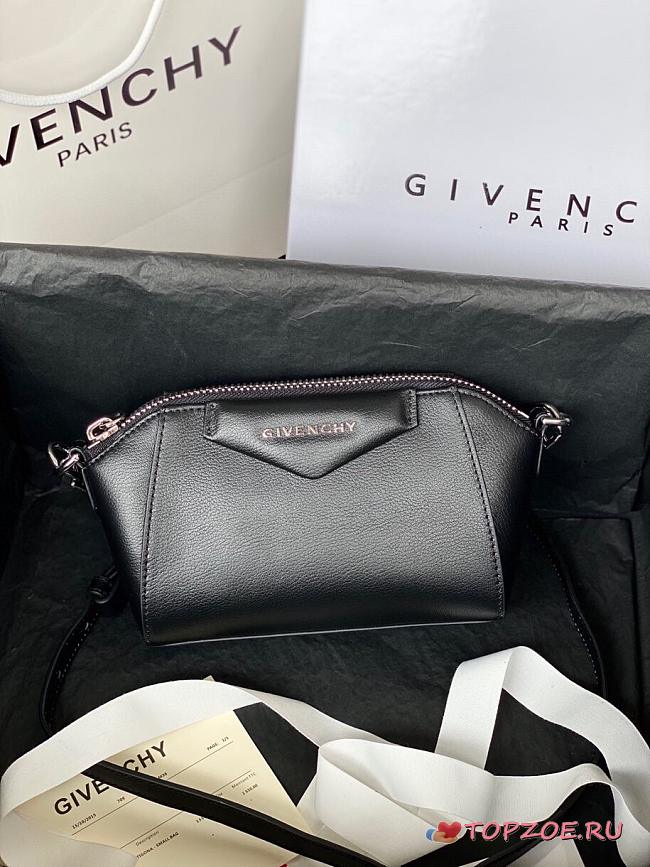 GIVENCHY NANO ANTIGONA BAG IN BLACK BBU017B 18 CM - 1