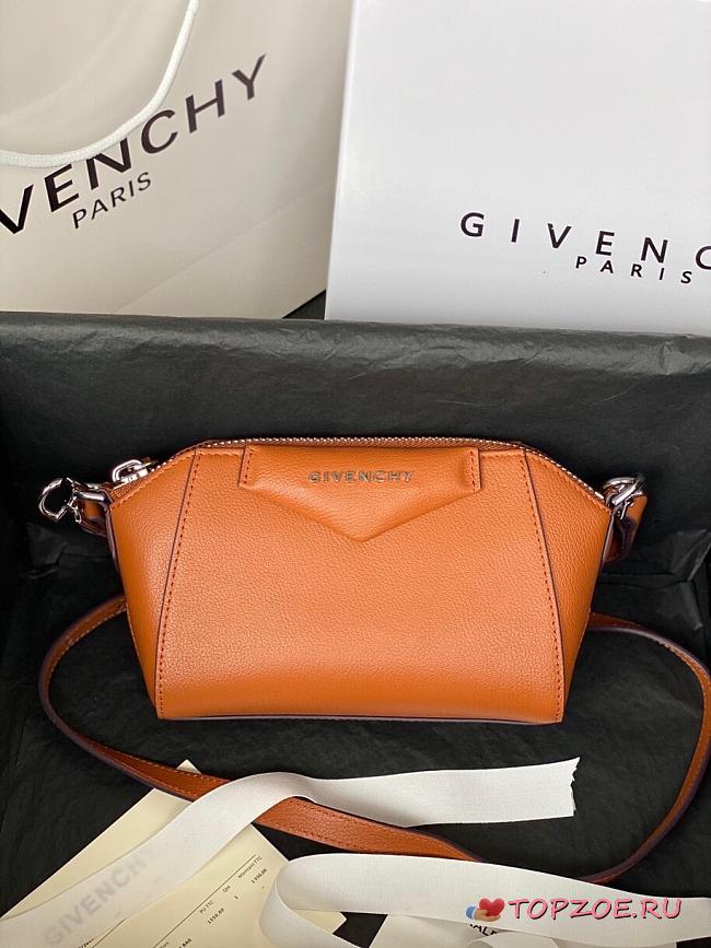 GIVENCHY NANO ANTIGONA BAG IN BROWN BBU017B 18 CM - 1
