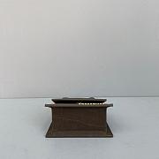 JACQUEMUS CHIQUITO CROCODILE PATTERN DARK BROWN 213BA01 SIZE 12 CM - 4
