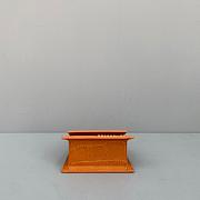 JACQUEMUS CHIQUITO CROCODILE PATTERN CARAMEL 213BA01 SIZE 12 CM - 5