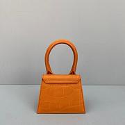 JACQUEMUS CHIQUITO CROCODILE PATTERN CARAMEL 213BA01 SIZE 12 CM - 4