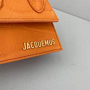 JACQUEMUS CHIQUITO CROCODILE PATTERN CARAMEL 213BA01 SIZE 12 CM - 2