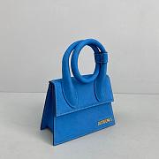 JACQUEMUS CHIQUITO NOEUD BLUE 213BA05 SIZE 18 CM - 3
