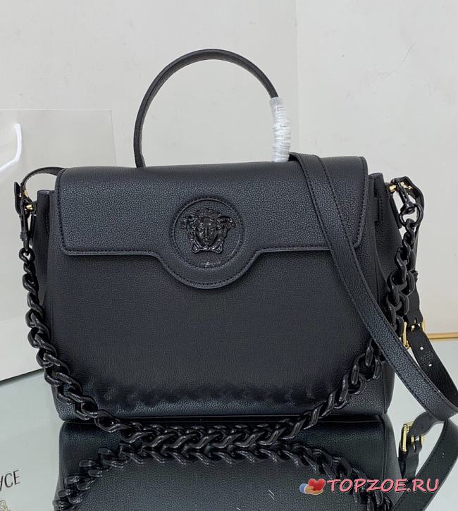 VERSACE LA MEDUSA LARGE HANDBAG BLACK DBFI038 SIZE 35 CM - 1