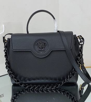 VERSACE LA MEDUSA LARGE HANDBAG BLACK DBFI038 SIZE 35 CM